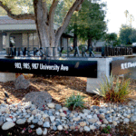 The corner of Lark Ave and University Ave
